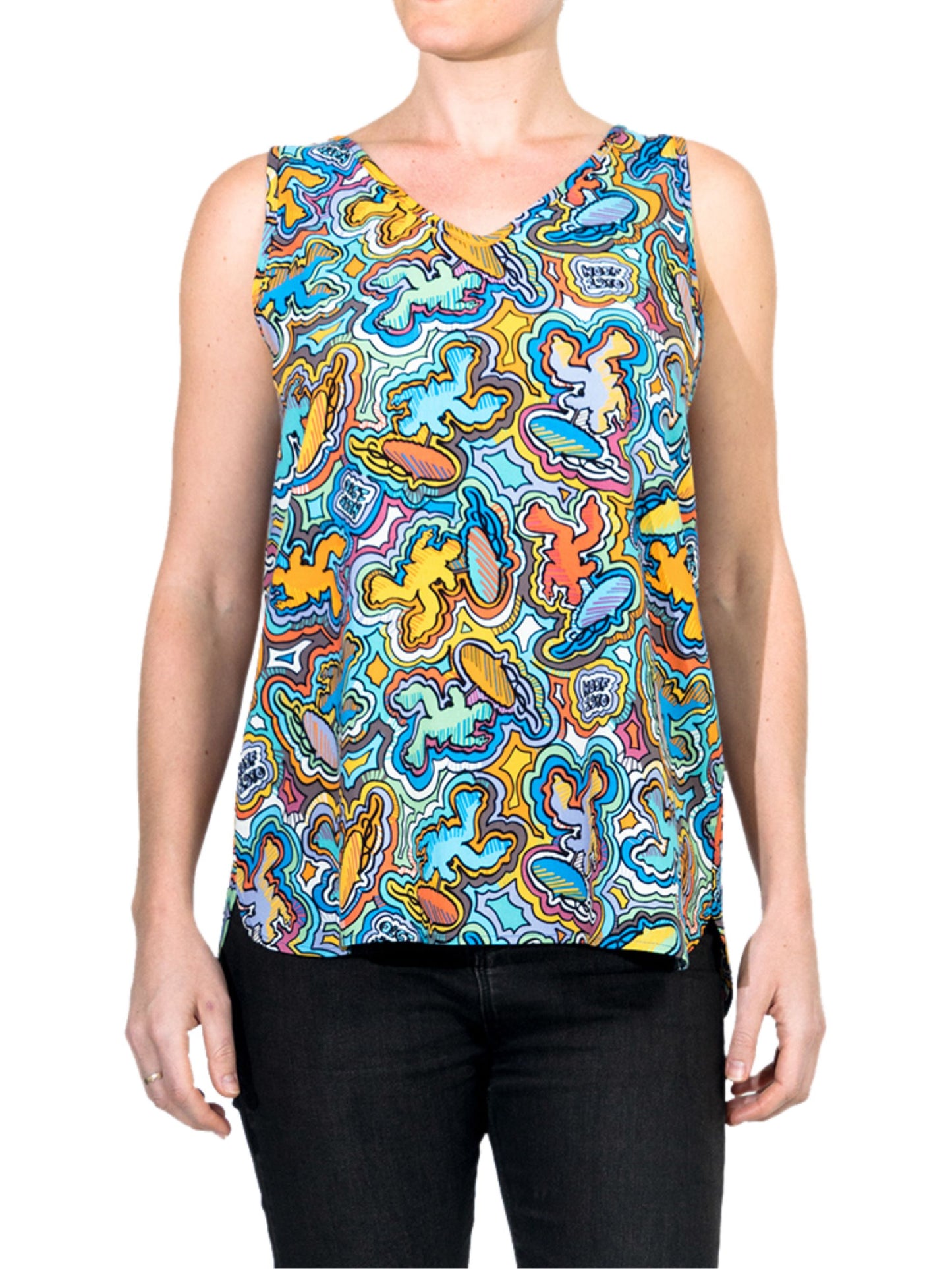 Top it Off Camisole - Logo-a-Go-Go™ Print