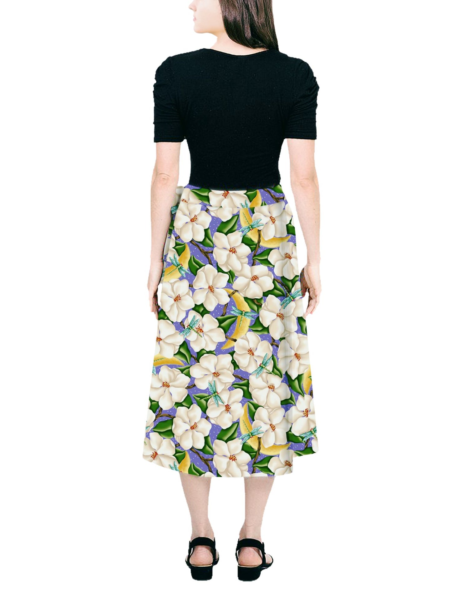 Maxi Wrap Skirt - Moonlight Magnolias™ Print
