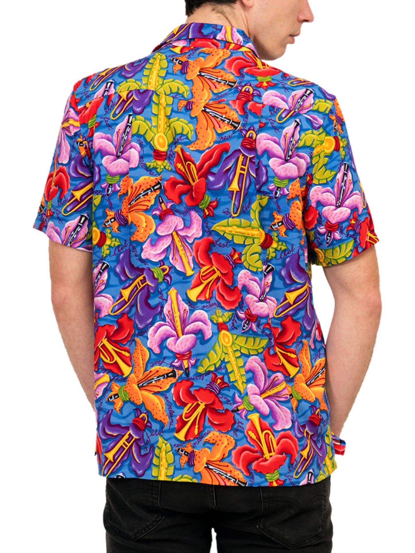 HowAhYa® Hawaiian Shirt - Fleur de Jazz™ Print