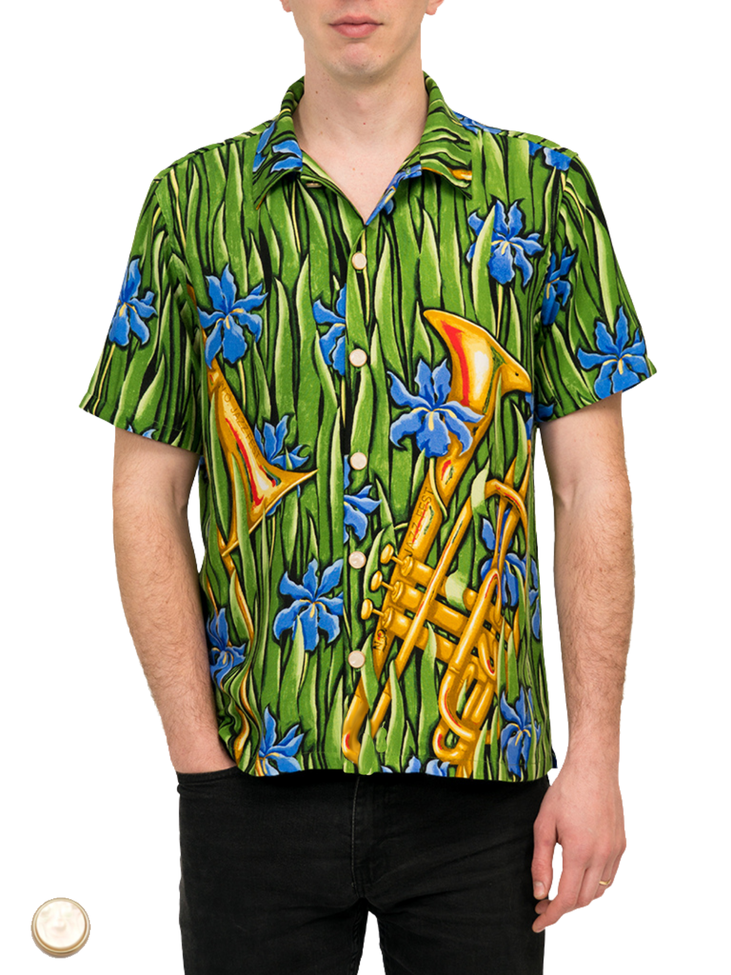 HowAhYa® Hawaiian Shirt - Splendor in the Brass™ Print – Art 4 Now®