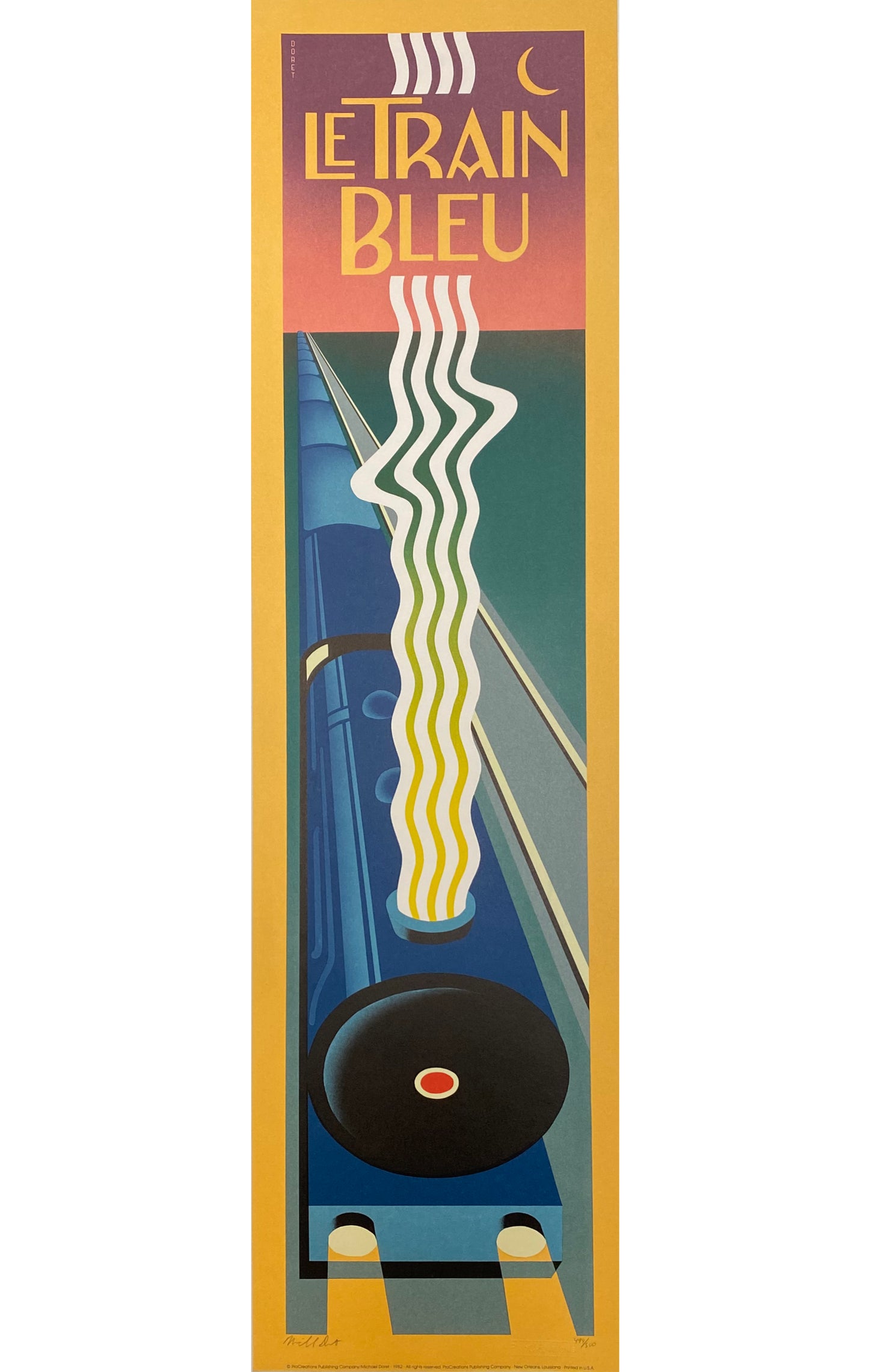 Le Train Bleu 1984: A ProCreations® Poster