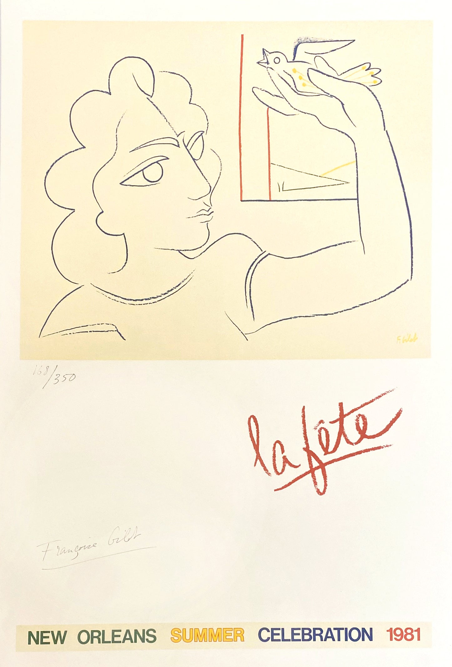 Francoise Gilot Signed Poster