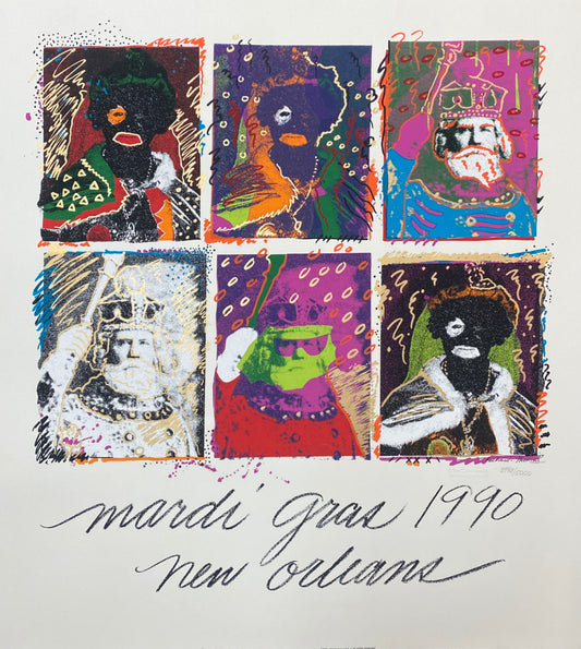 Mardi Gras 1990 Kings: A ProCreations® Poster