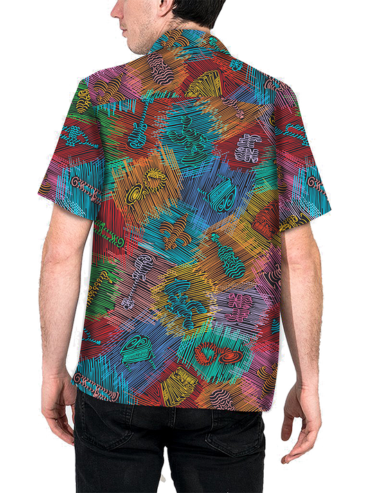 HowAhYa® Hawaiian Shirt - Music Lines™ Print