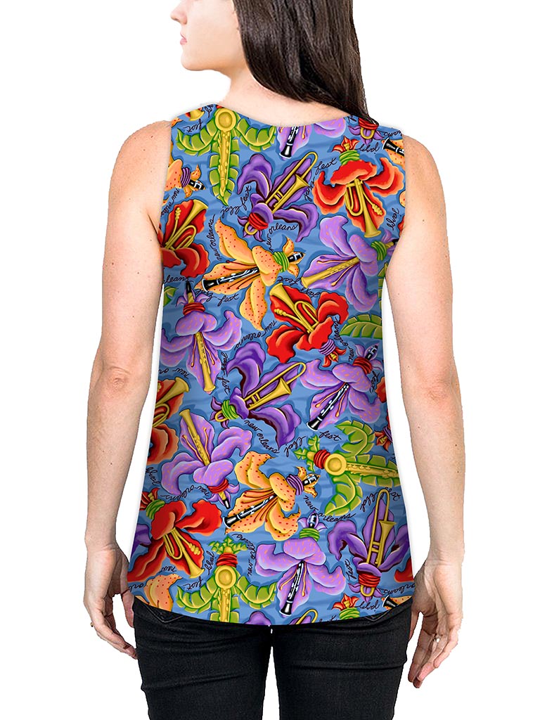 Top it Off Camisole - Fleur de Jazz™ Print