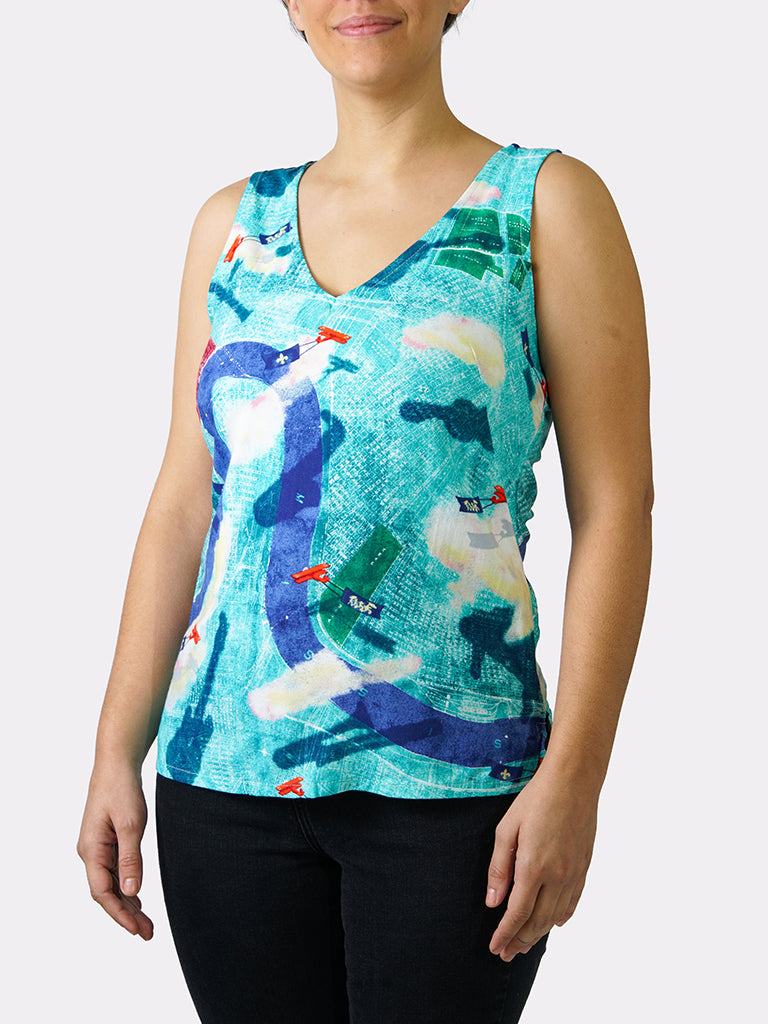 Tricentennial Map BayouWear Camisole Front