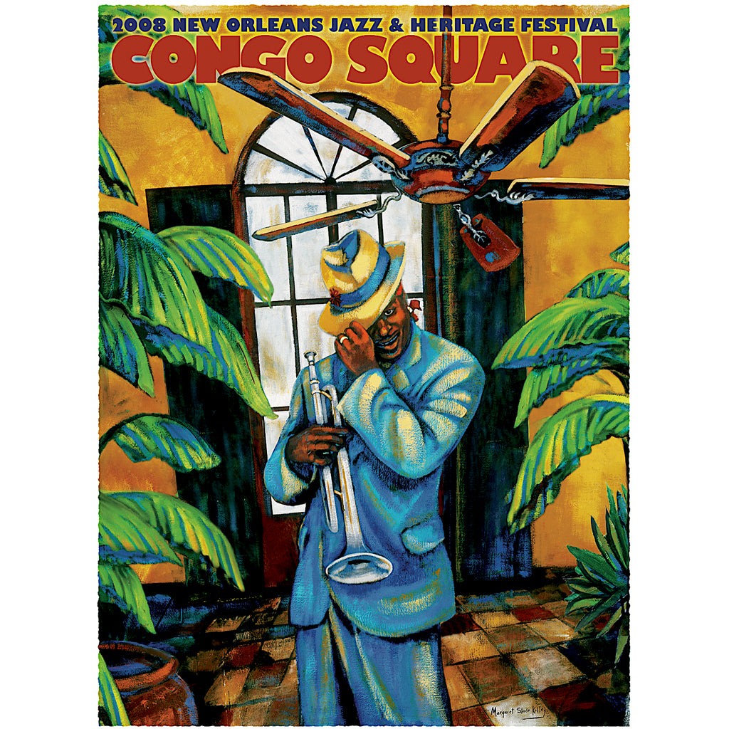 2008 Congo Square cheapest Jazzfest Poster Kermit Ruffins