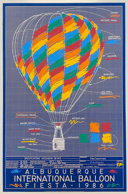 Albuquerque International Balloon Fiesta 1986: A ProCreations® Poster