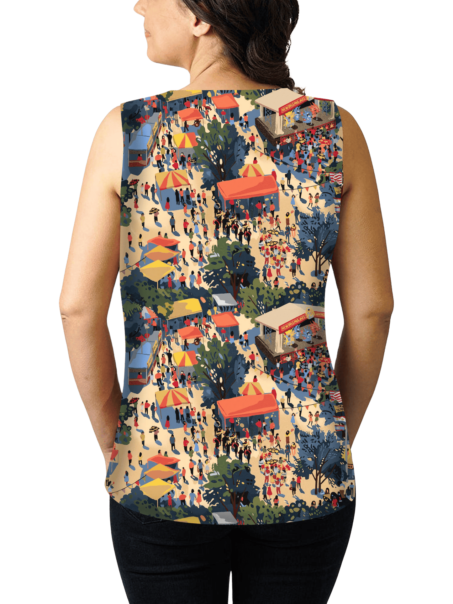 Top it Off Camisole - InTents A Fair™ Print