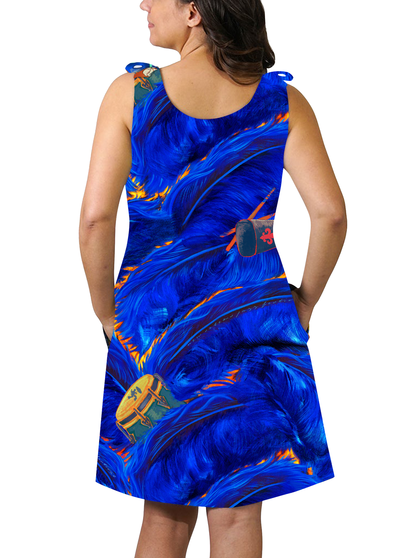 Top Tie Dress - Rhythm In Blues™ Print