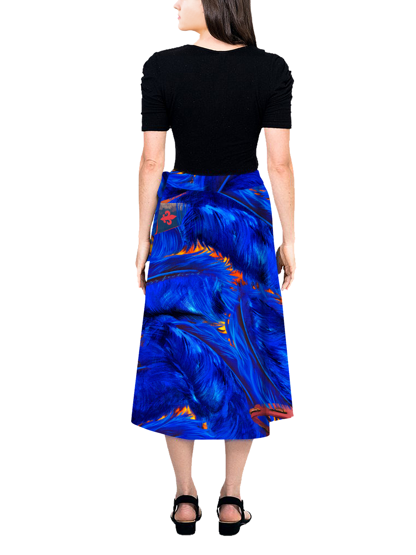 Maxi Wrap Skirt - Rhythm In Blues™ Print