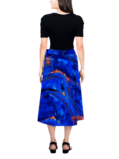 Maxi Wrap Skirt - Rhythm In Blues™ Print