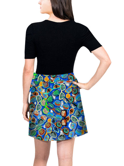 Mini Wrap Skirt - SunDaze™ Print