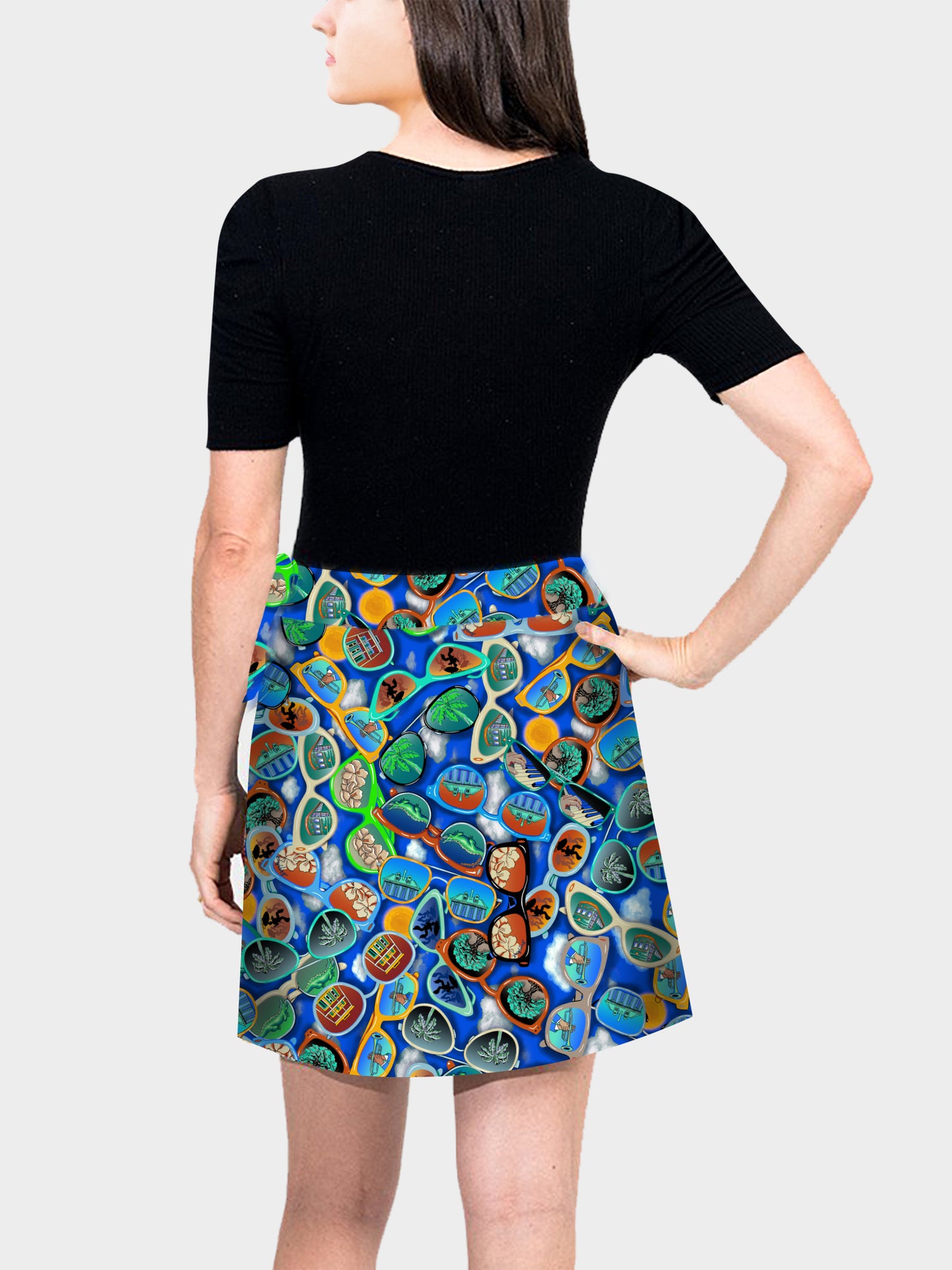 Mini Wrap Skirt - SunDaze™ Print