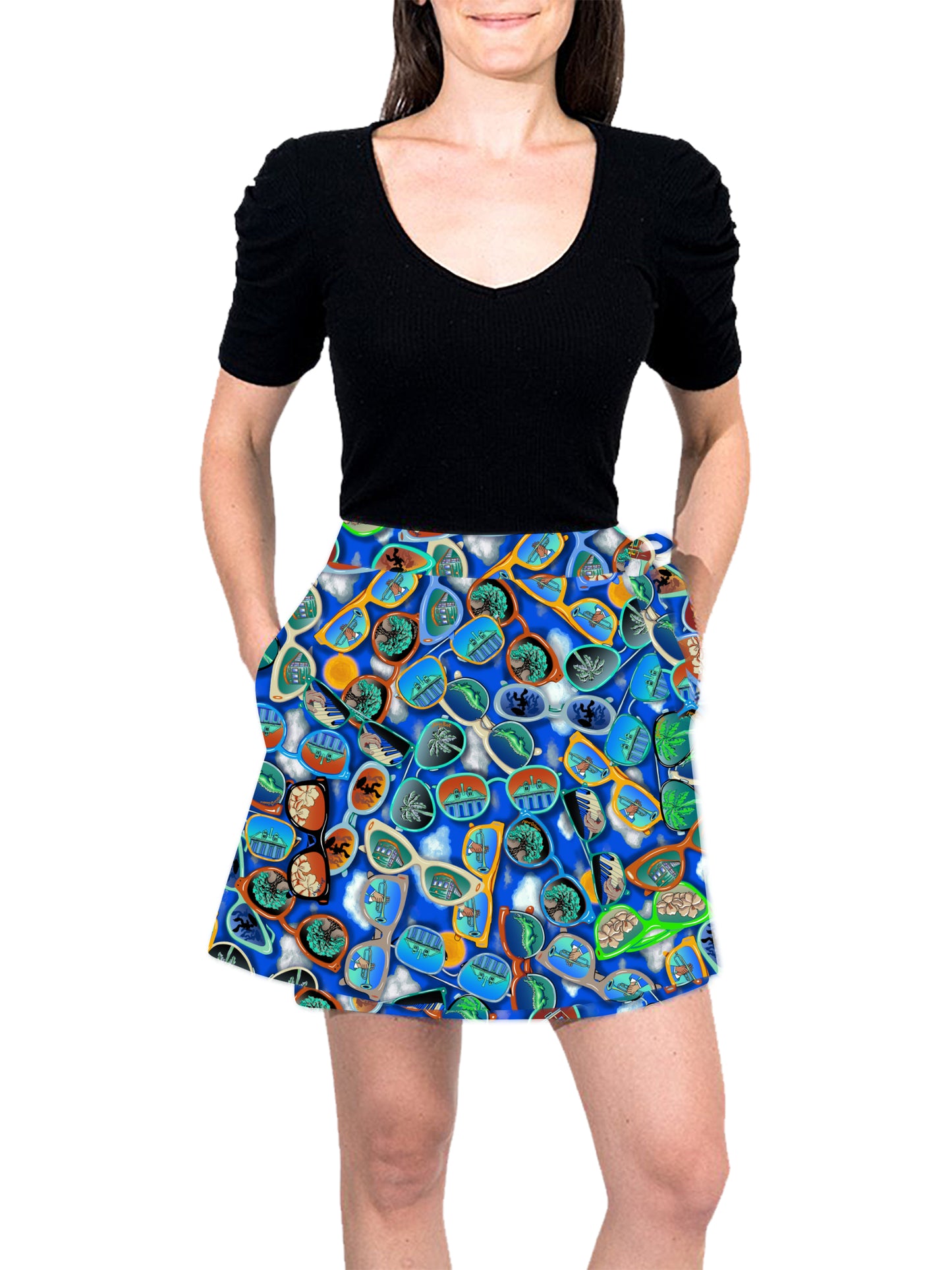 Mini Wrap Skirt - SunDaze™ Print
