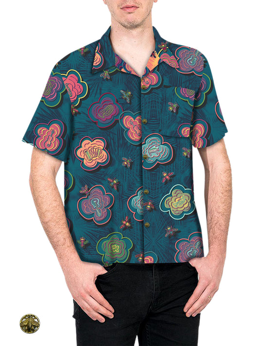 HowAhYa® Hawaiian Shirt - BeeBop Buzz™ Print