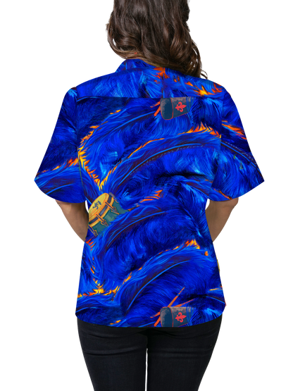 HowAhYa® Hawaiian Shirt - Rhythm In Blues™ Print