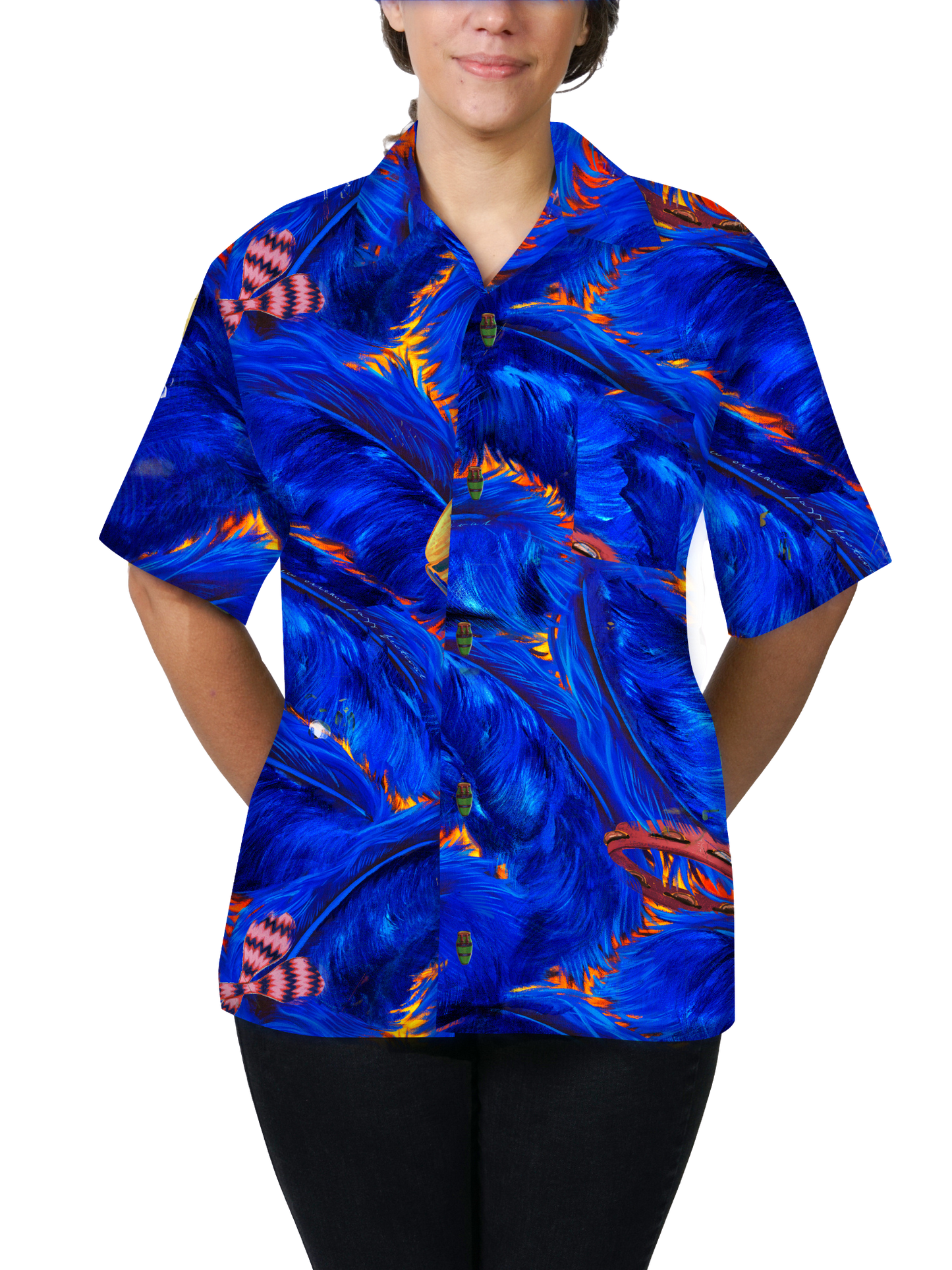 HowAhYa® Hawaiian Shirt - Rhythm In Blues™ Print