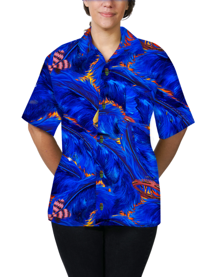 HowAhYa® Hawaiian Shirt - Rhythm In Blues™ Print
