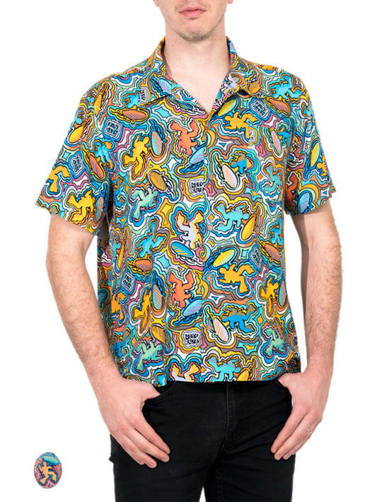 HowAhYa® Hawaiian Shirt - Logo-a-Gogo™ Print