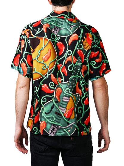 HowAhYa® Hawaiian Shirt - Hot Licks Guitar™ Print