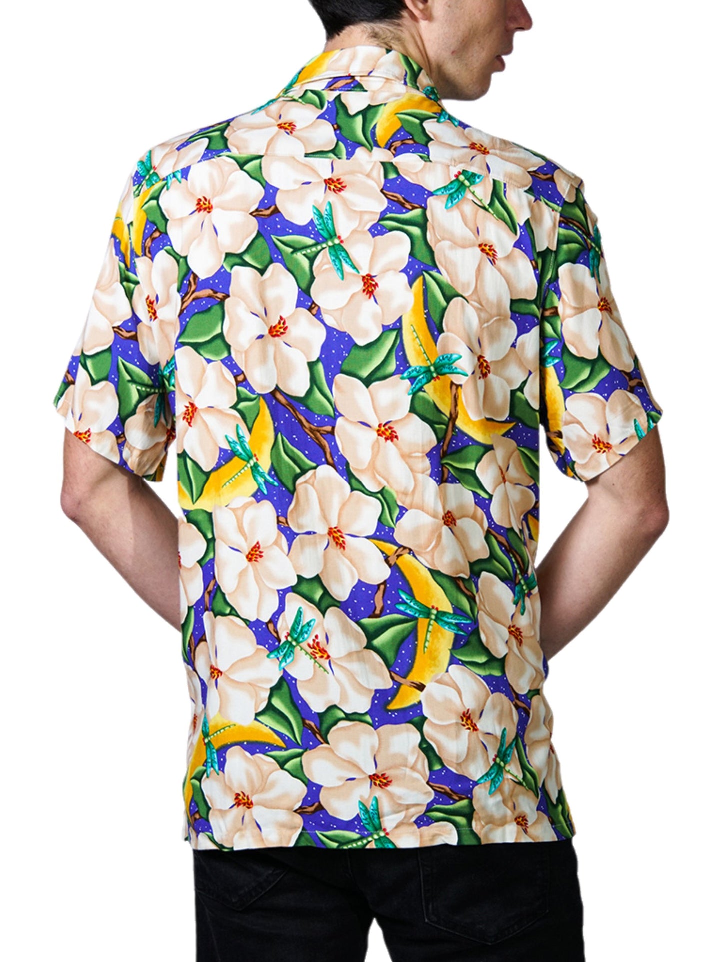 HowAhYa® Hawaiian Shirt - Moonlit Magnolias™ Print