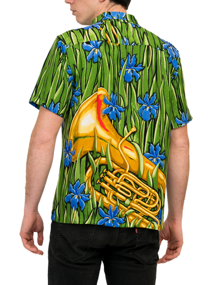 HowAhYa® Hawaiian Shirt - Splendor in the Brass™ Print