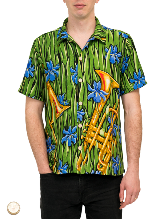 HowAhYa® Hawaiian Shirt - Splendor in the Brass™ Print