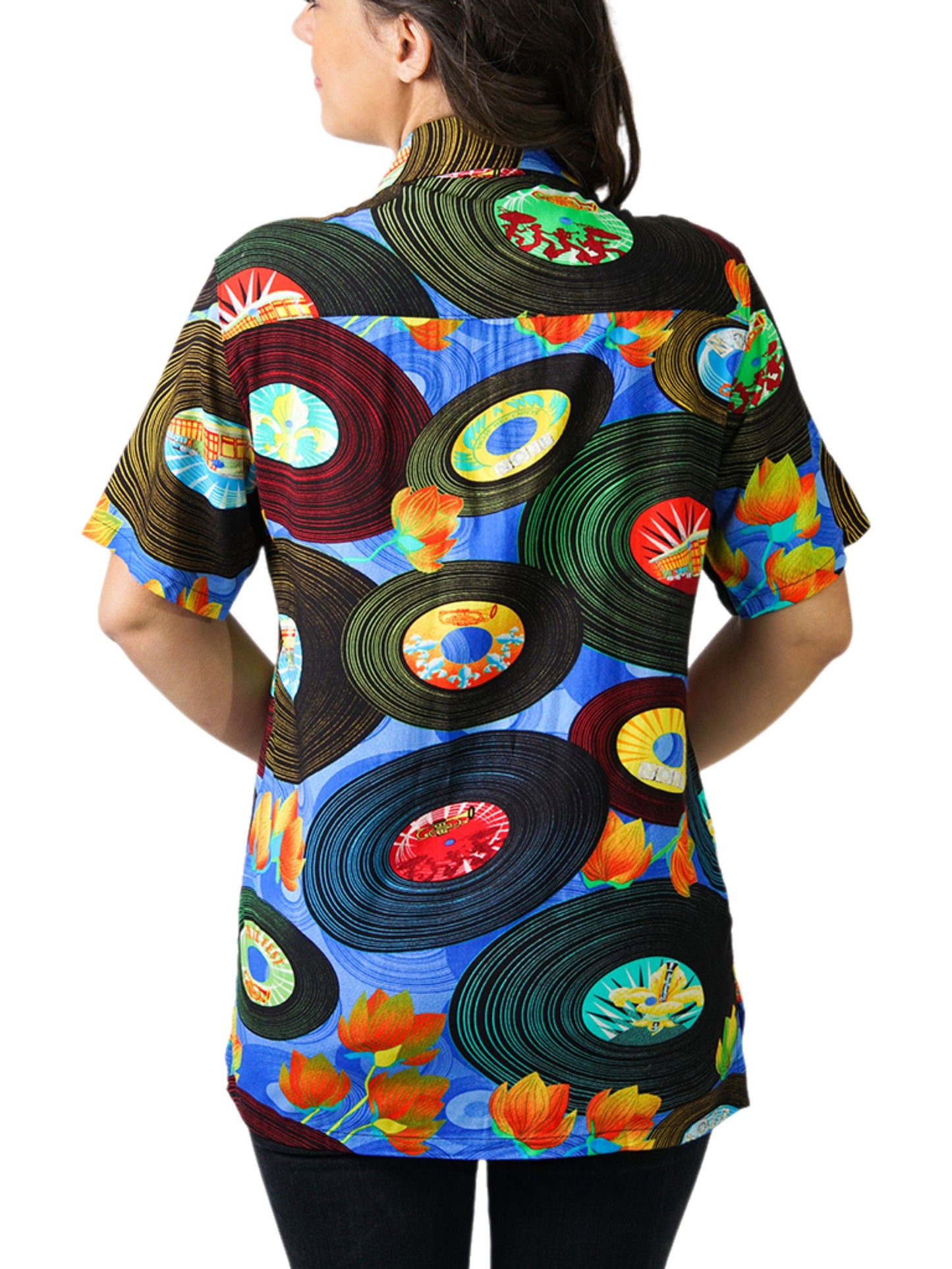 HowAhYa® Hawaiian Shirt - Vintage Vinyl™ Print