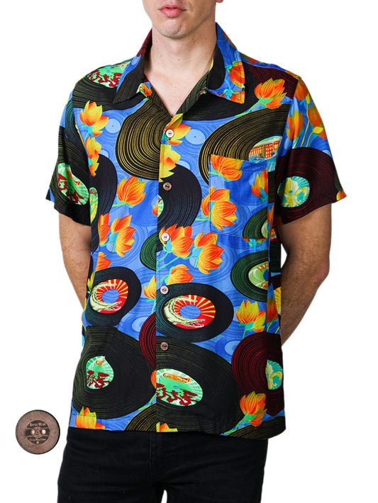 HowAhYa® Hawaiian Shirt - Vintage Vinyl™ Print