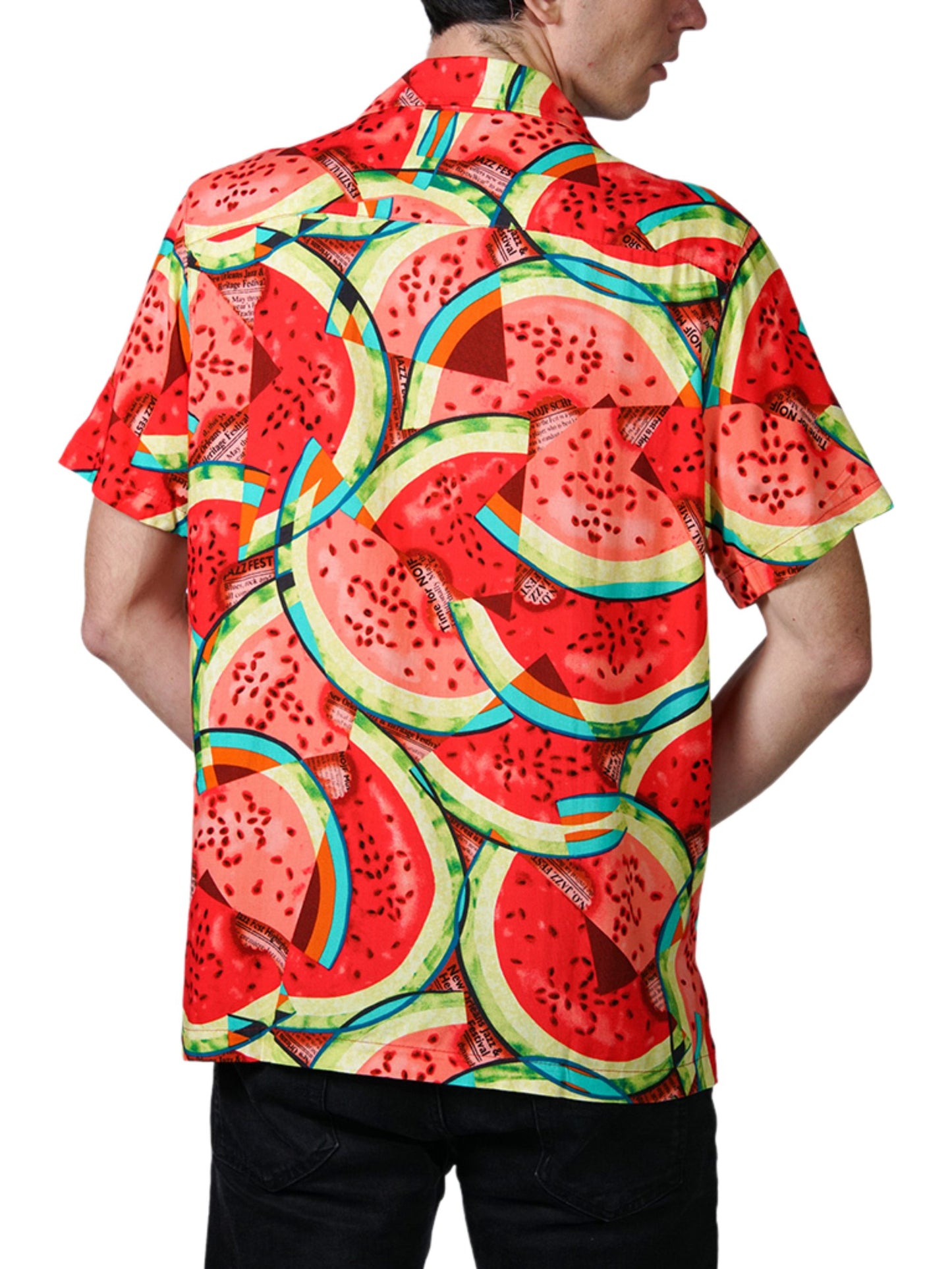 HowAhYa® Hawaiian Shirt - What-a-Melon™ Print