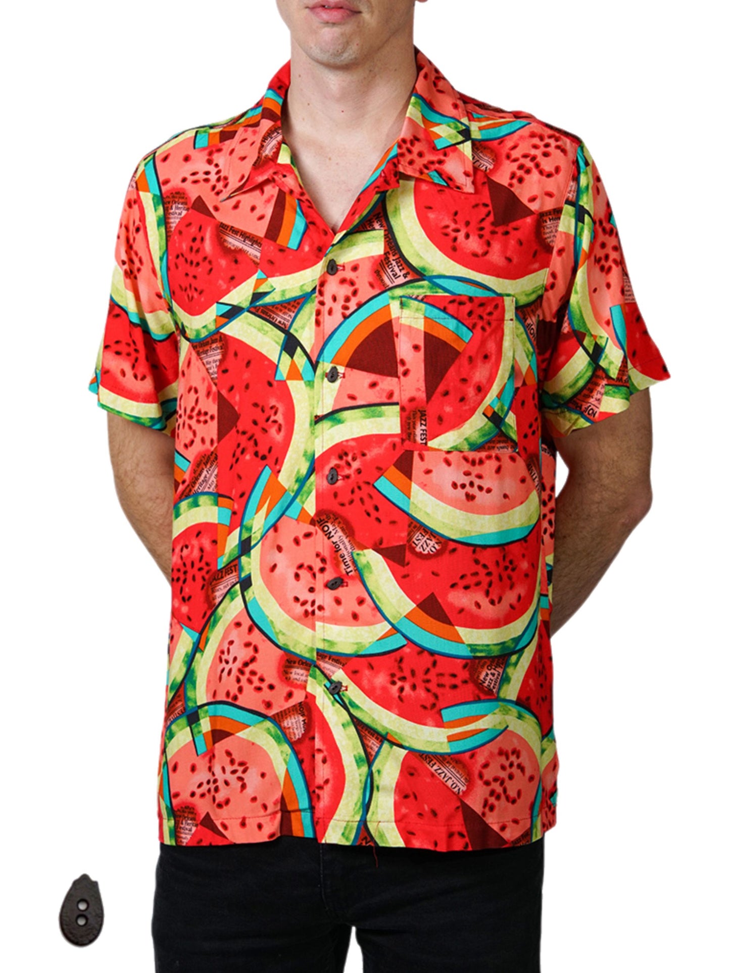 HowAhYa® Hawaiian Shirt - What-a-Melon™ Print