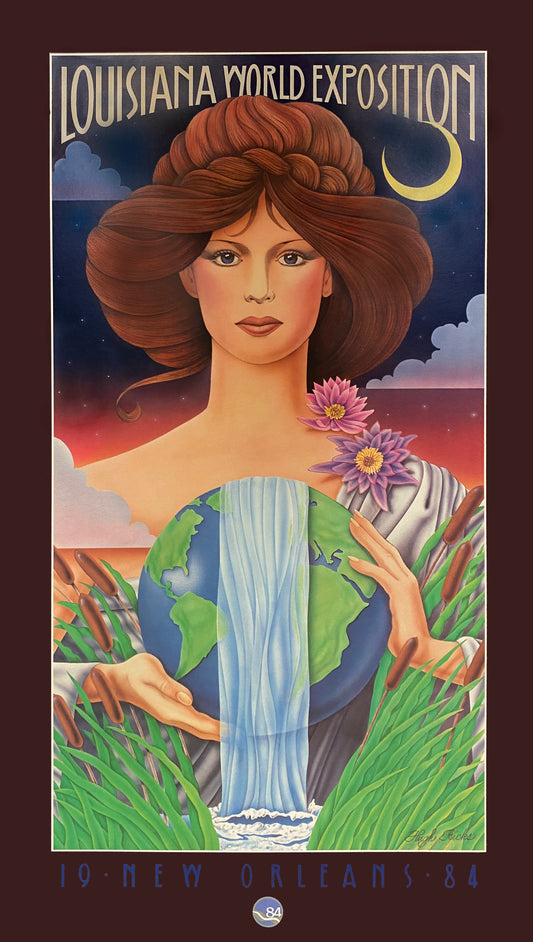 World Expo WATER GODDESS 1984: A ProCreations® Poster
