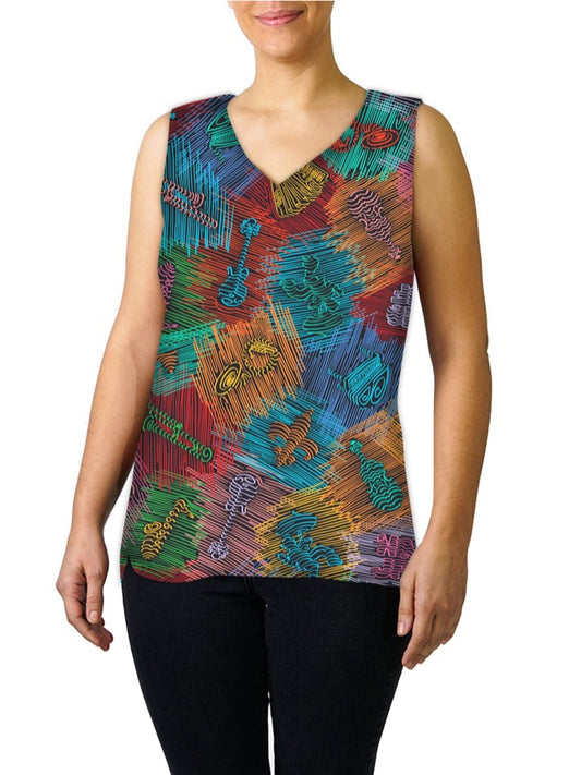 Top it Off Camisole - Music Lines™ Print