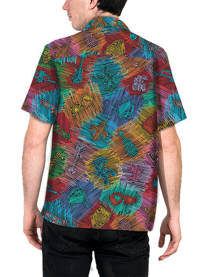 HowAhYa® Hawaiian Shirt - Music Lines™ Print