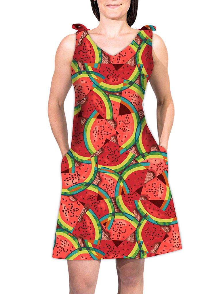 Top Tie Dress - What-a-Melon™ Print