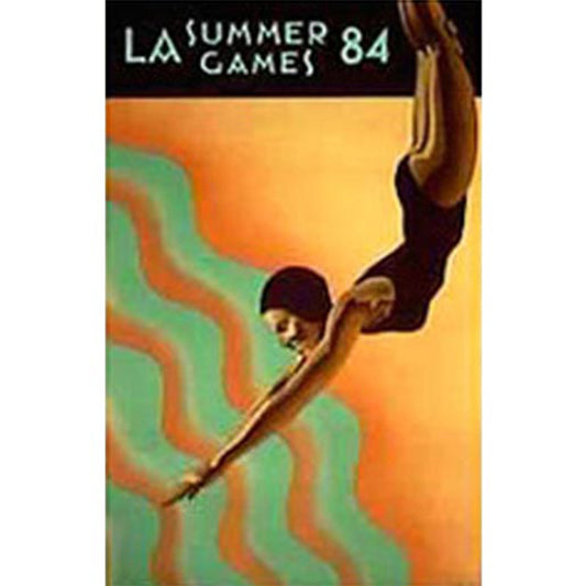 Los Angeles Summer Games Diver: A ProCreations® Poster